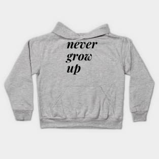 Peter Pan - Never Grow Up Kids Hoodie